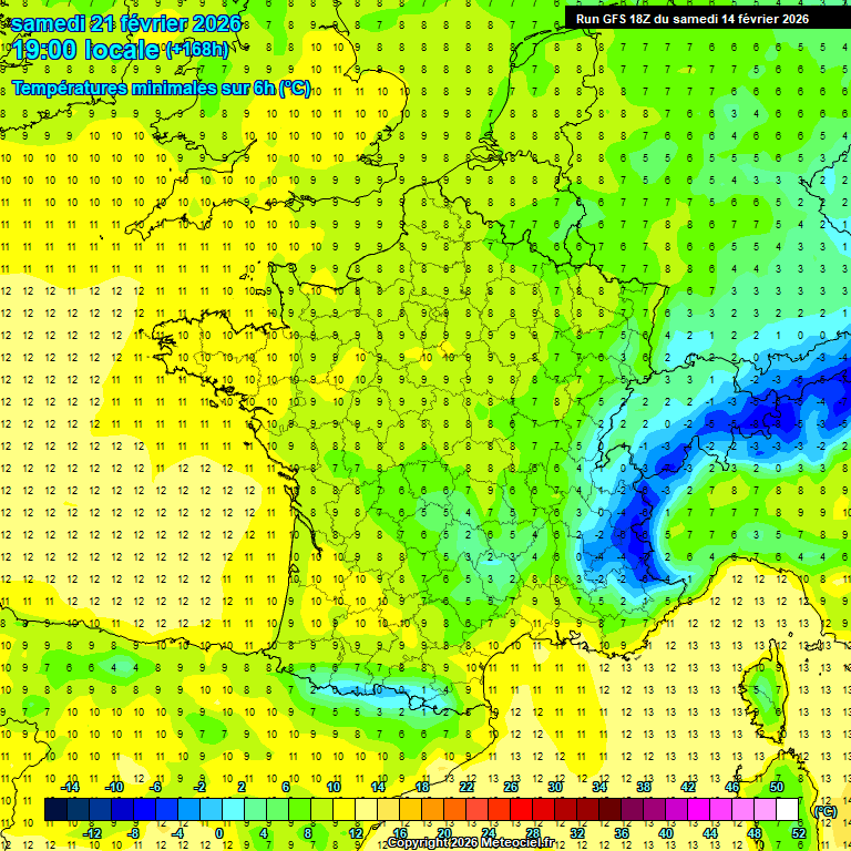 Modele GFS - Carte pr�visions 