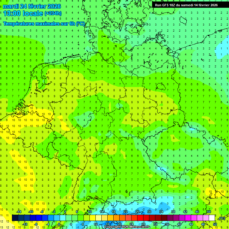 Modele GFS - Carte pr�visions 