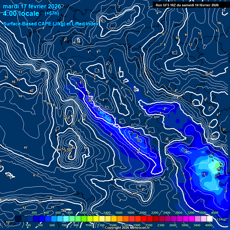 Modele GFS - Carte pr�visions 