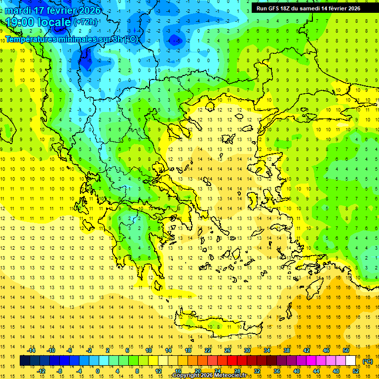 Modele GFS - Carte pr�visions 