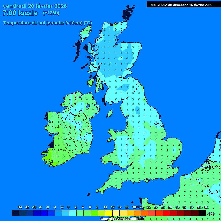Modele GFS - Carte pr�visions 