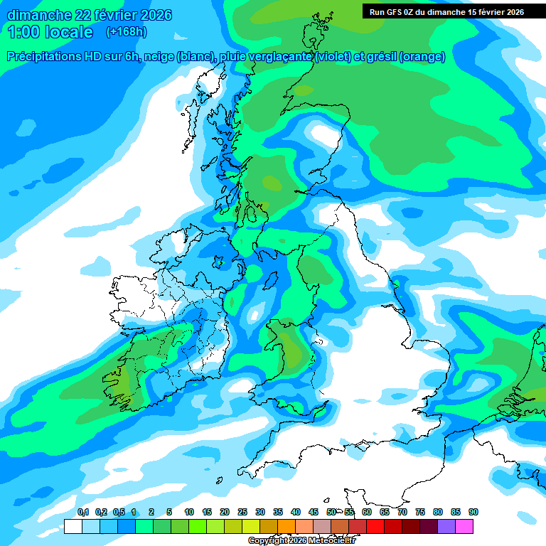 Modele GFS - Carte pr�visions 