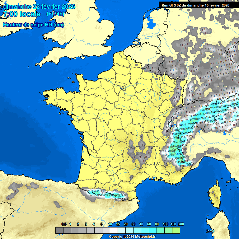 Modele GFS - Carte pr�visions 