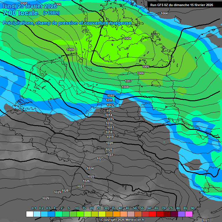 Modele GFS - Carte pr�visions 