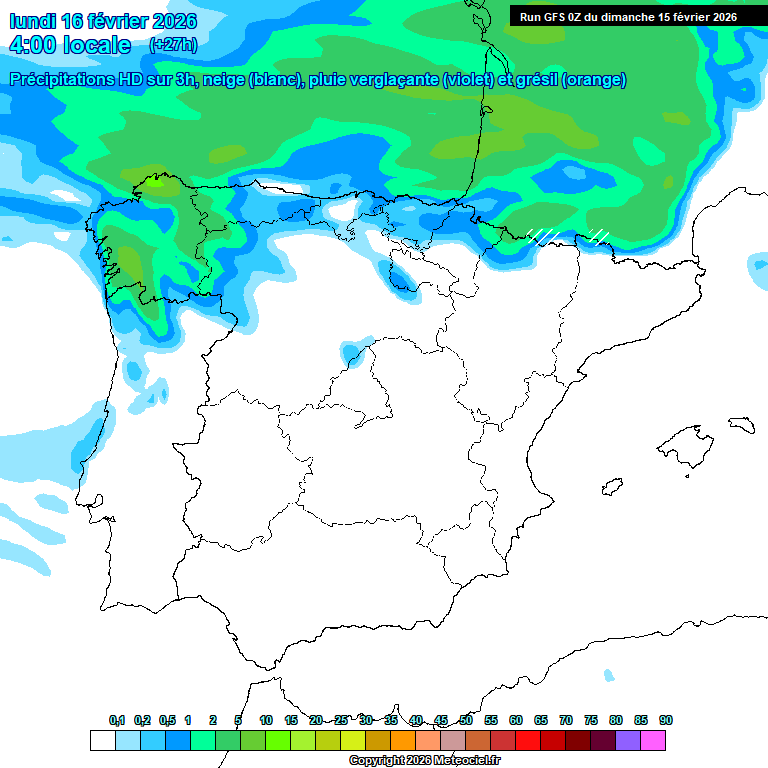 Modele GFS - Carte pr�visions 