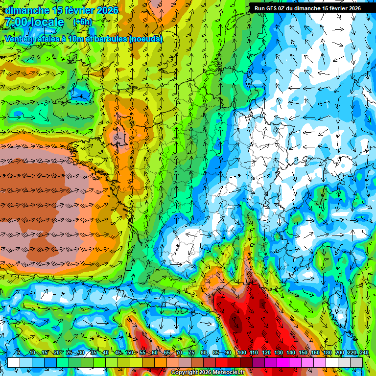 Modele GFS - Carte pr�visions 