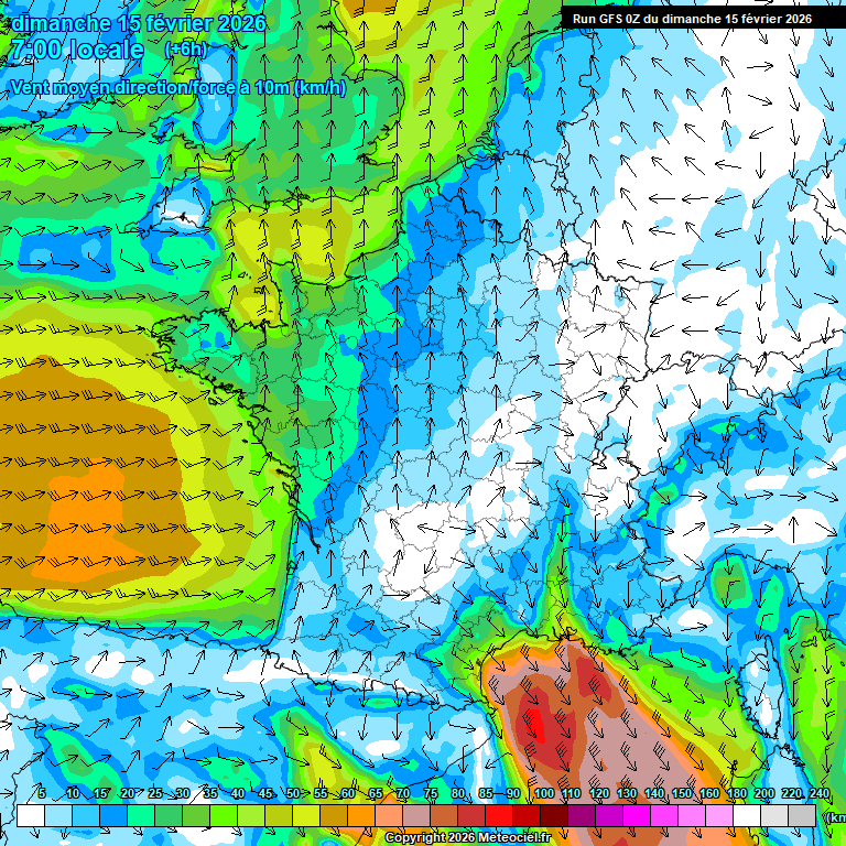 Modele GFS - Carte pr�visions 