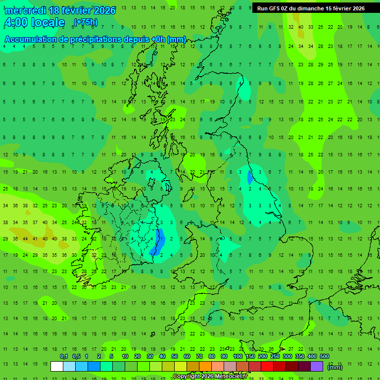 Modele GFS - Carte pr�visions 