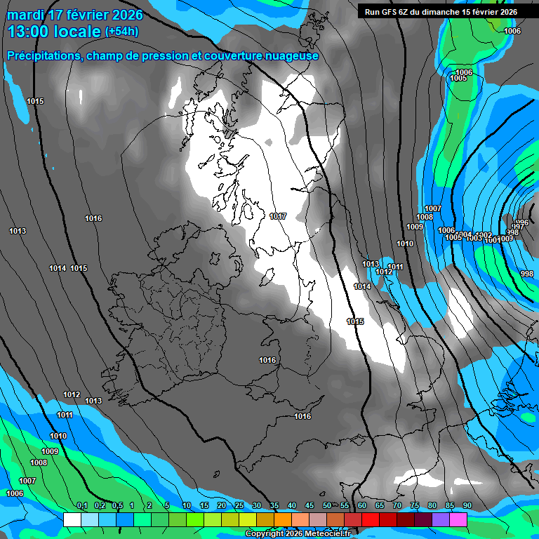 Modele GFS - Carte pr�visions 