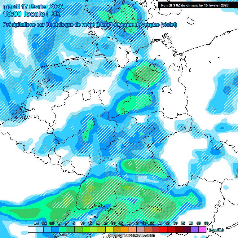 Modele GFS - Carte pr�visions 