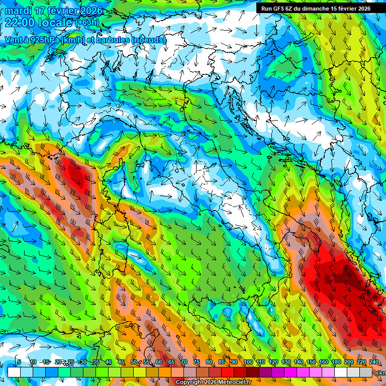 Modele GFS - Carte pr�visions 