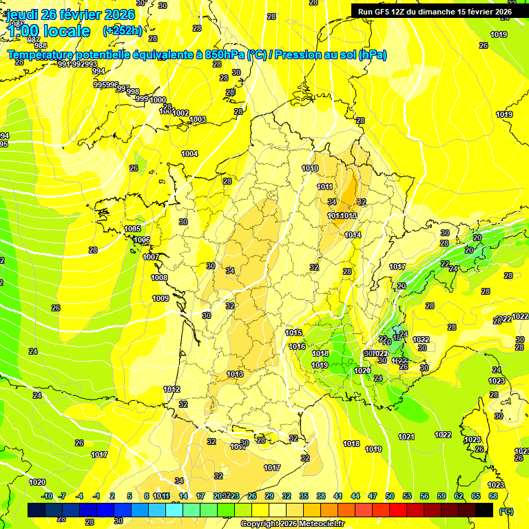 Modele GFS - Carte pr�visions 