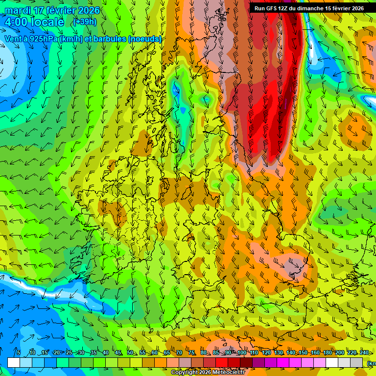 Modele GFS - Carte pr�visions 