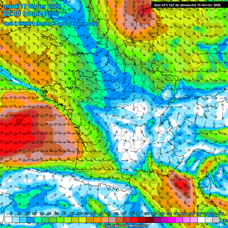 Modele GFS - Carte pr�visions 