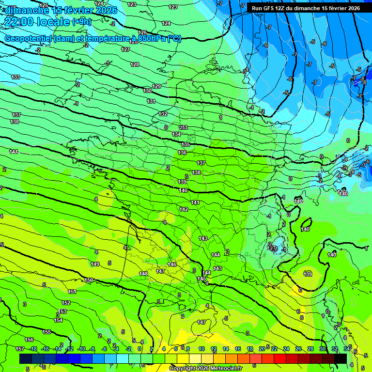 Modele GFS - Carte pr�visions 
