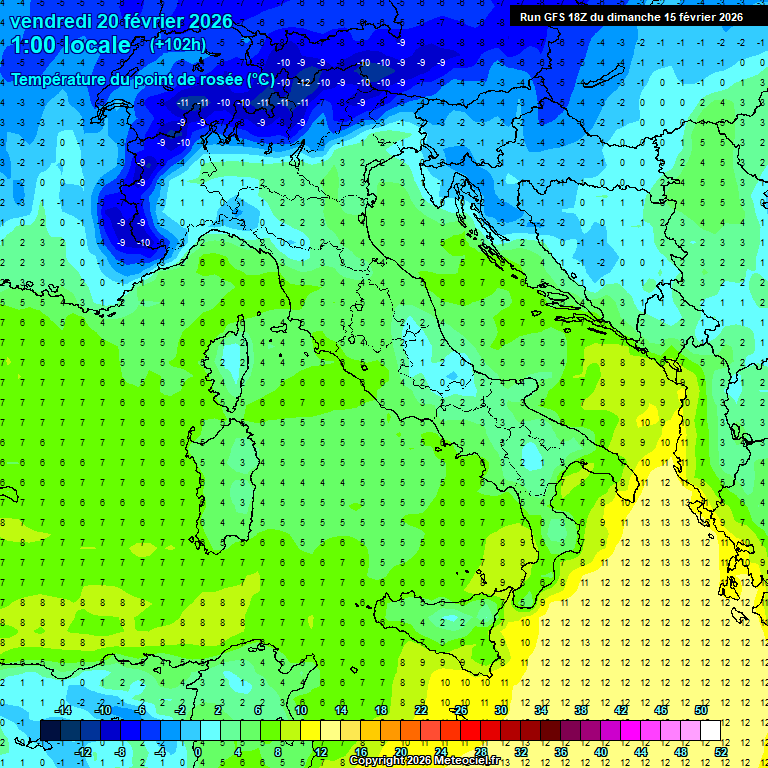 Modele GFS - Carte pr�visions 