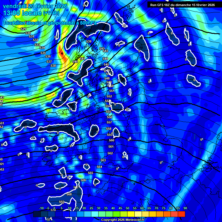 Modele GFS - Carte pr�visions 