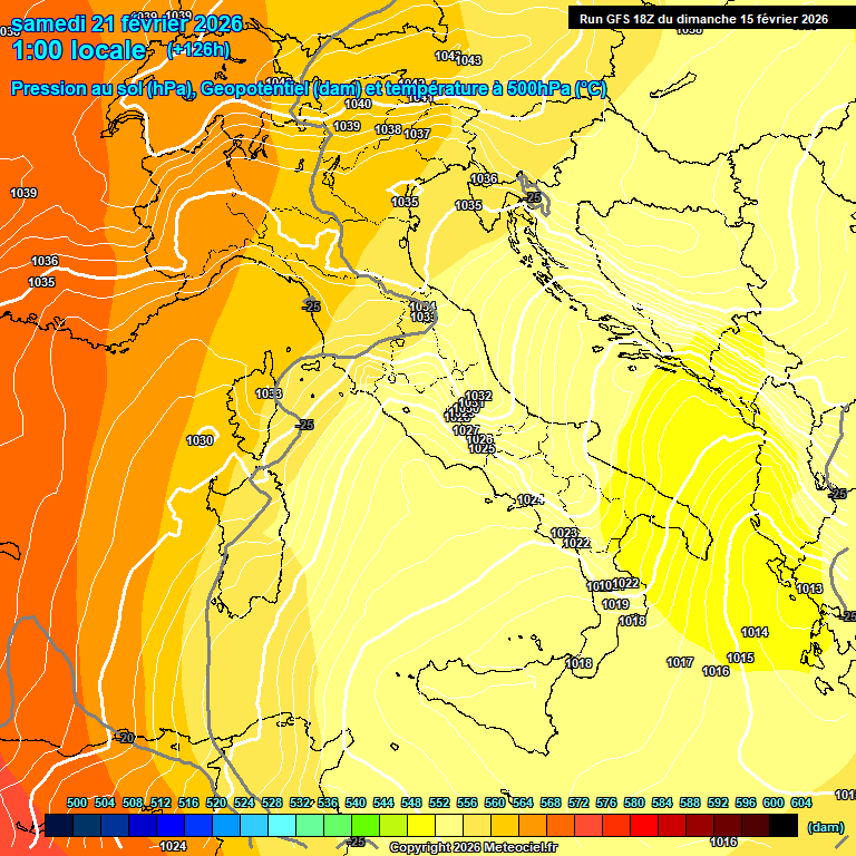 Modele GFS - Carte pr�visions 
