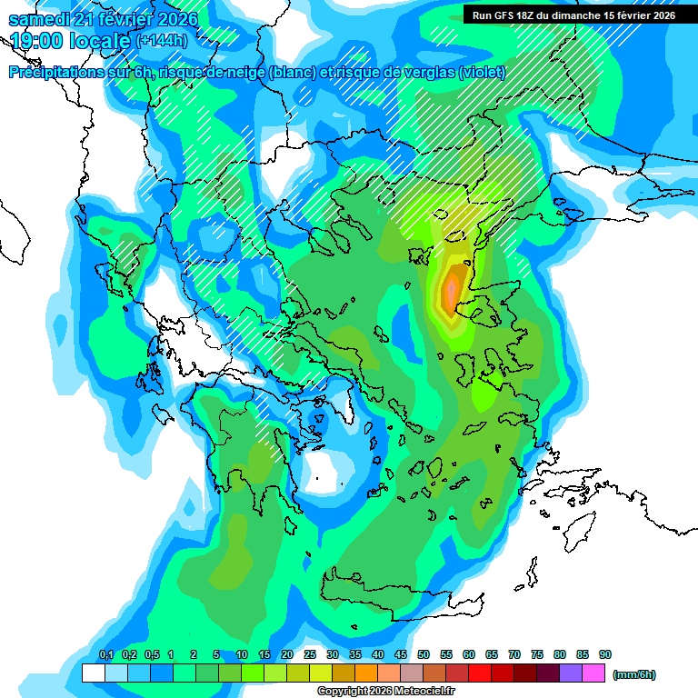 Modele GFS - Carte pr�visions 