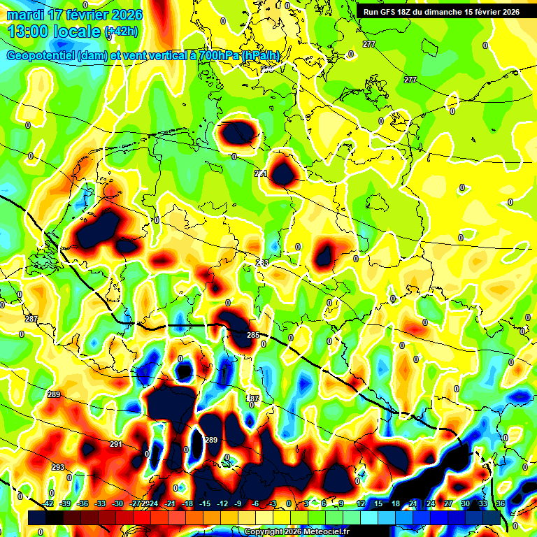 Modele GFS - Carte pr�visions 