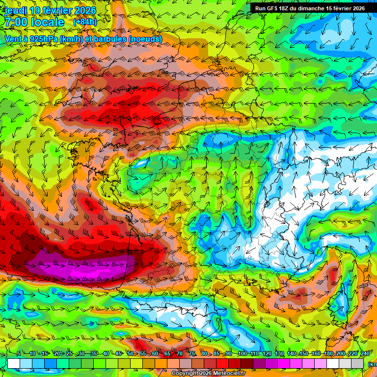 Modele GFS - Carte pr�visions 