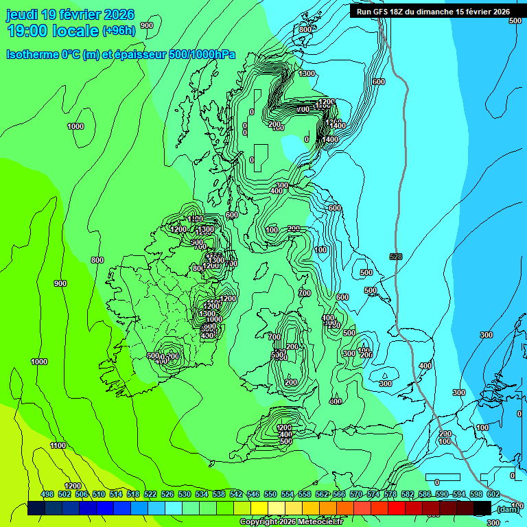 Modele GFS - Carte pr�visions 