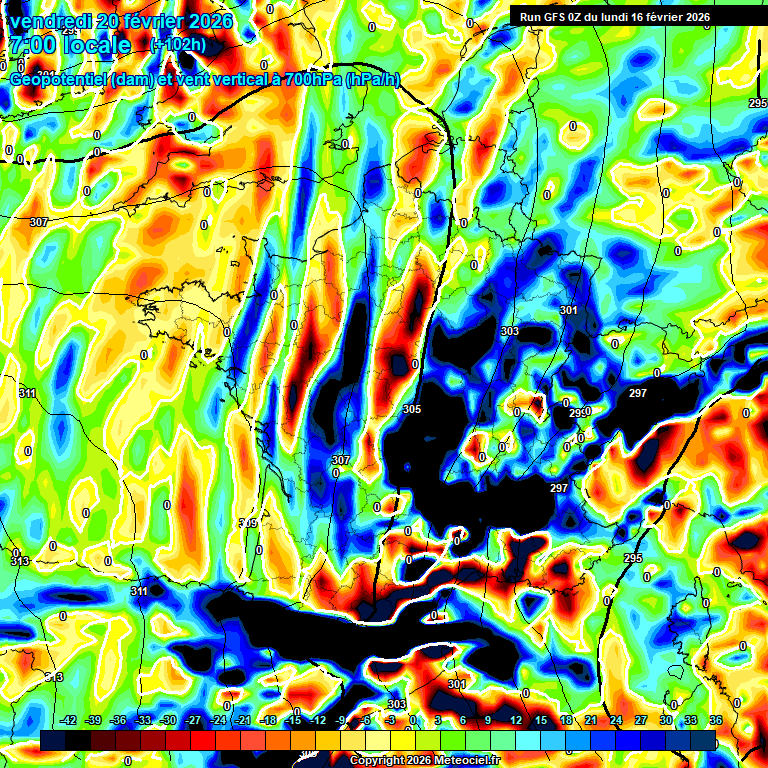 Modele GFS - Carte pr�visions 