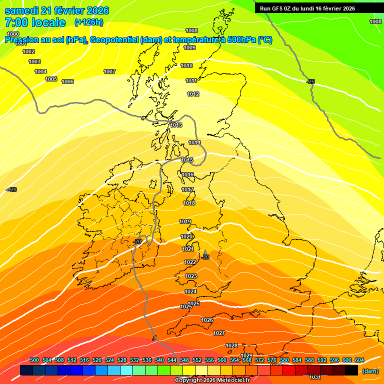 Modele GFS - Carte pr�visions 