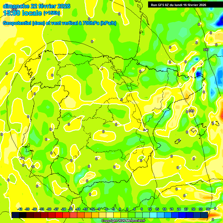 Modele GFS - Carte pr�visions 