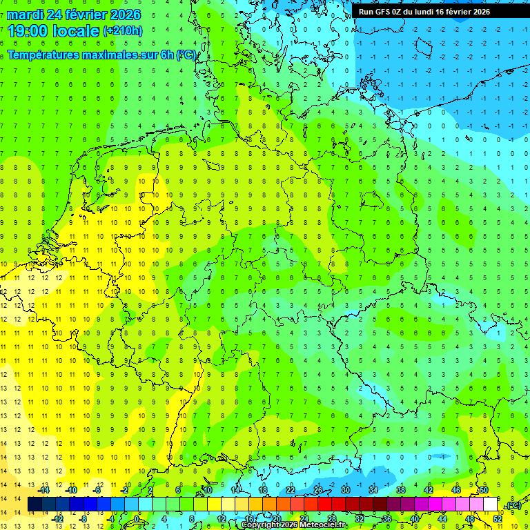 Modele GFS - Carte pr�visions 