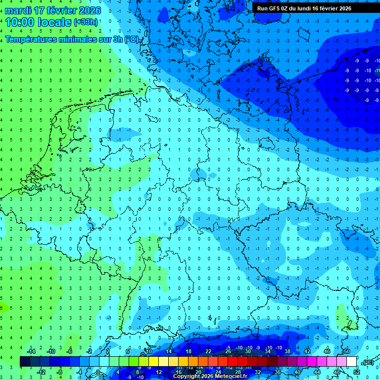 Modele GFS - Carte pr�visions 