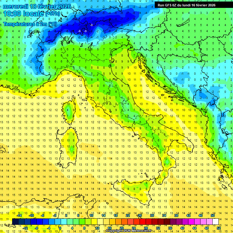 Modele GFS - Carte pr�visions 