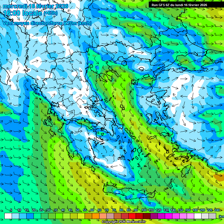 Modele GFS - Carte pr�visions 
