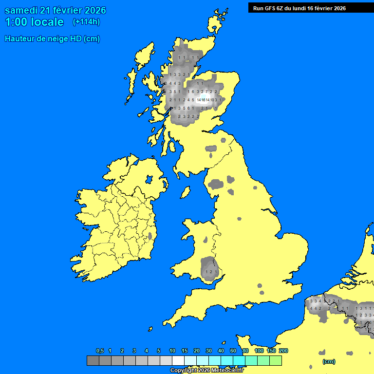 Modele GFS - Carte pr�visions 
