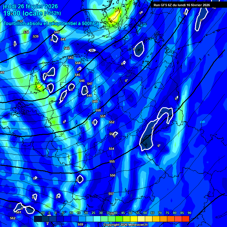Modele GFS - Carte pr�visions 