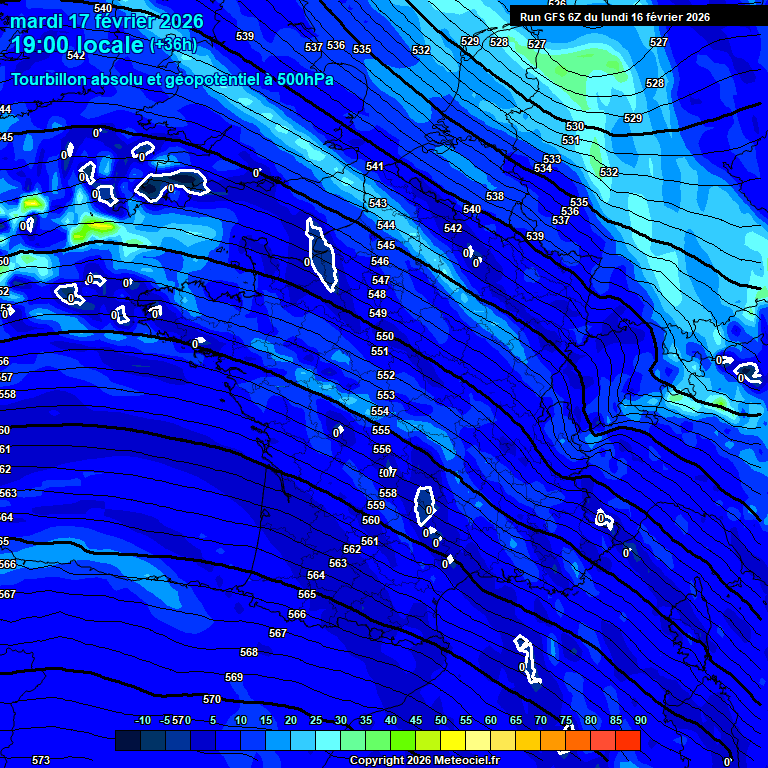 Modele GFS - Carte pr�visions 