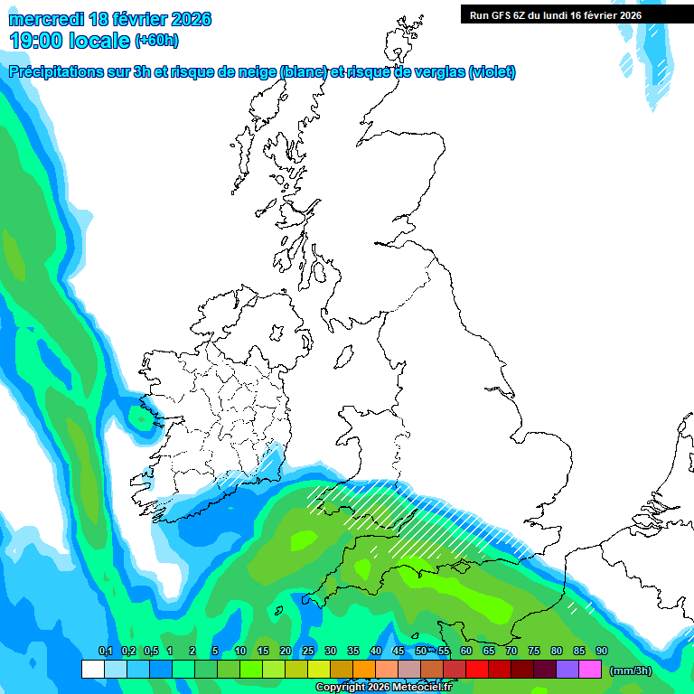 Modele GFS - Carte pr�visions 