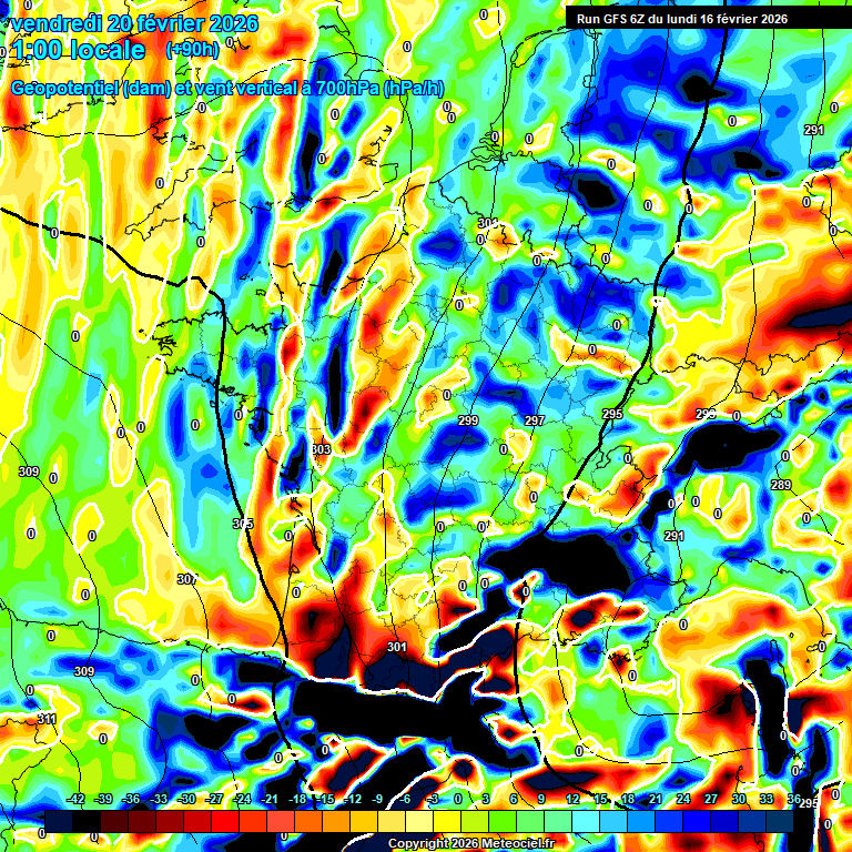 Modele GFS - Carte pr�visions 