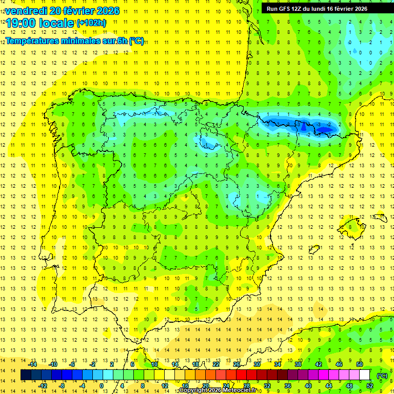 Modele GFS - Carte pr�visions 