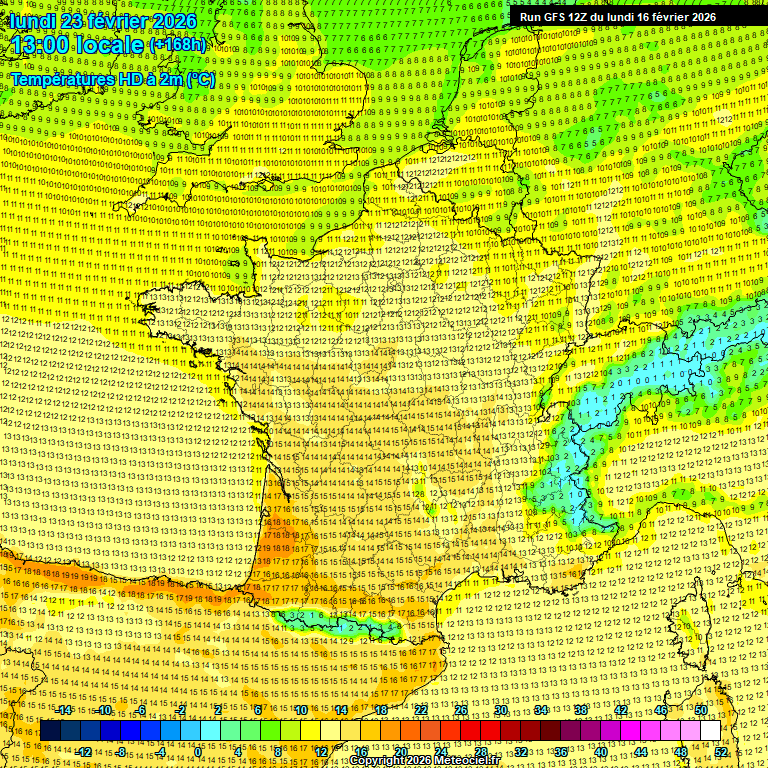 Modele GFS - Carte pr�visions 