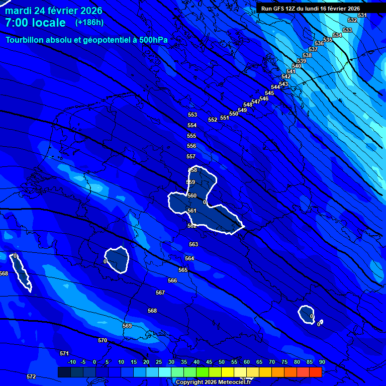 Modele GFS - Carte pr�visions 