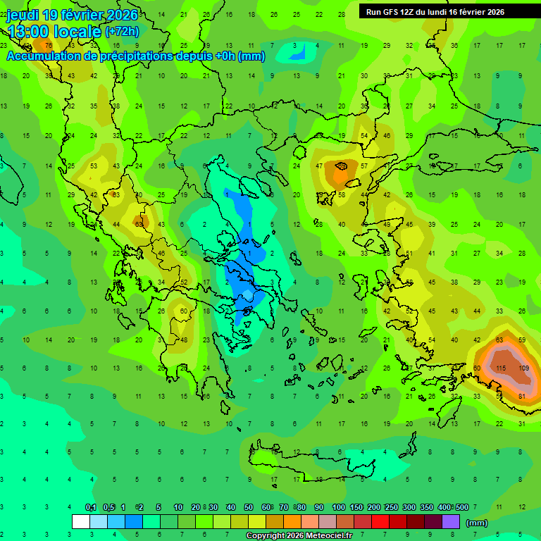 Modele GFS - Carte pr�visions 