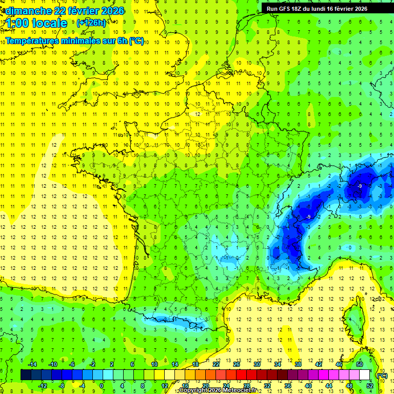 Modele GFS - Carte pr�visions 