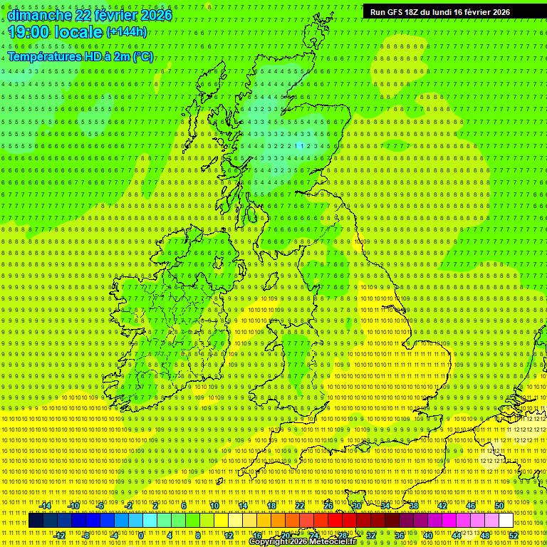 Modele GFS - Carte pr�visions 