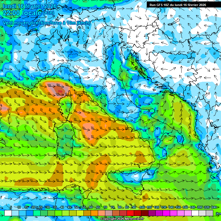 Modele GFS - Carte pr�visions 