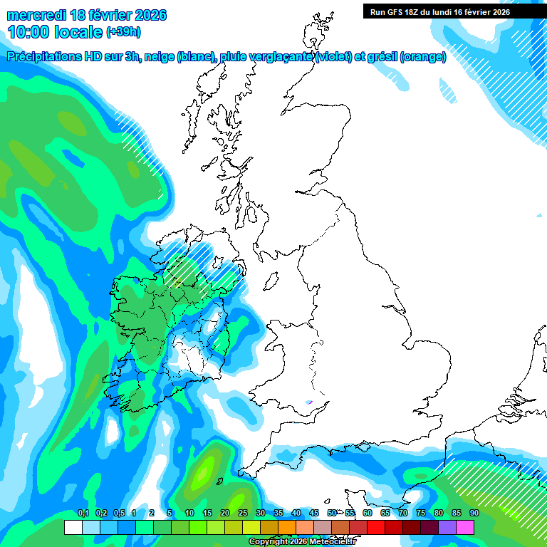 Modele GFS - Carte pr�visions 