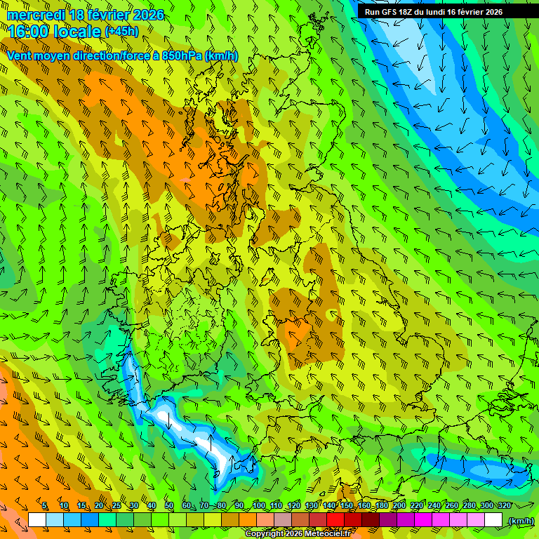 Modele GFS - Carte pr�visions 