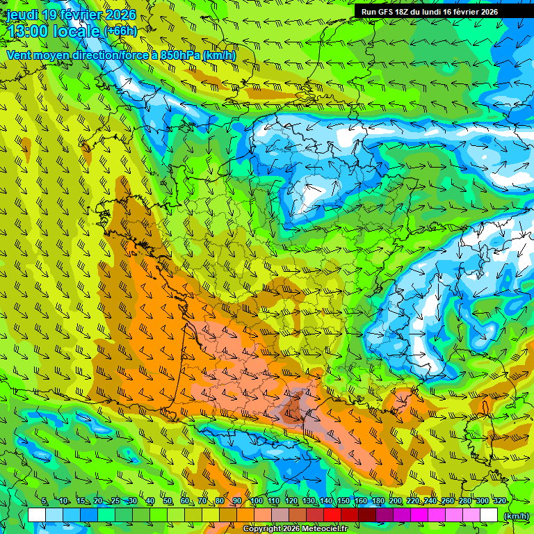 Modele GFS - Carte pr�visions 