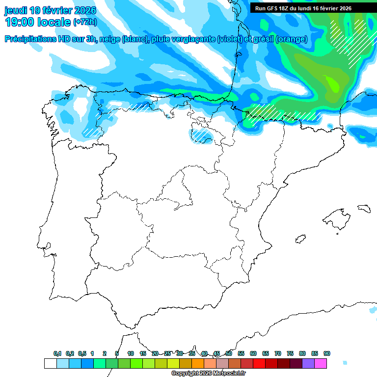 Modele GFS - Carte pr�visions 