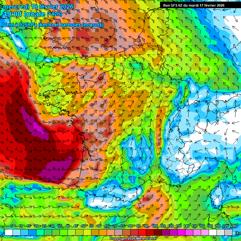 Modele GFS - Carte pr�visions 